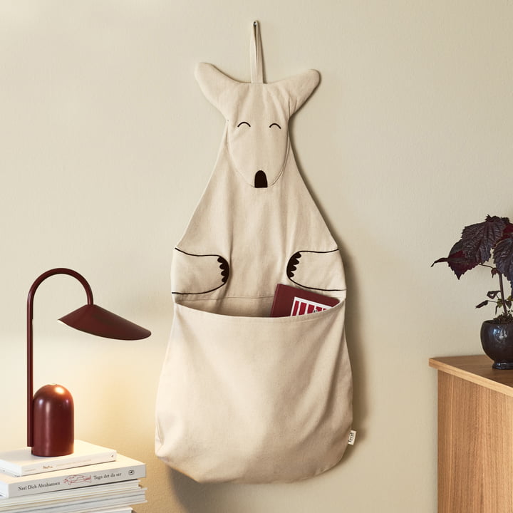 ferm Living - Kangaroo Wandaufbewahrung, ungefärbt