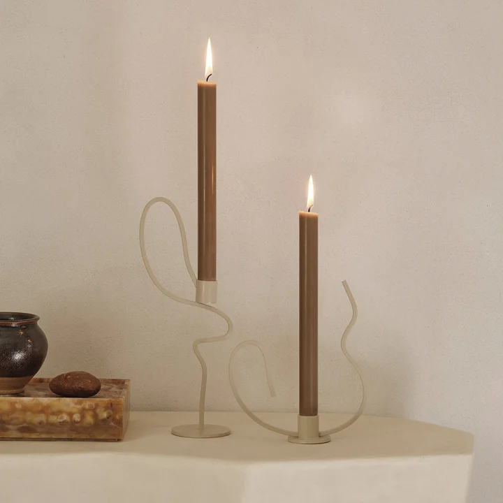Ferm Living - Valse Kerzenständer, cashmere