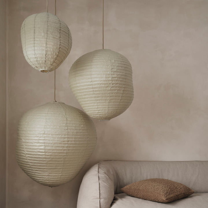 ferm Living - Kurbis Lampenschirm, dark sage