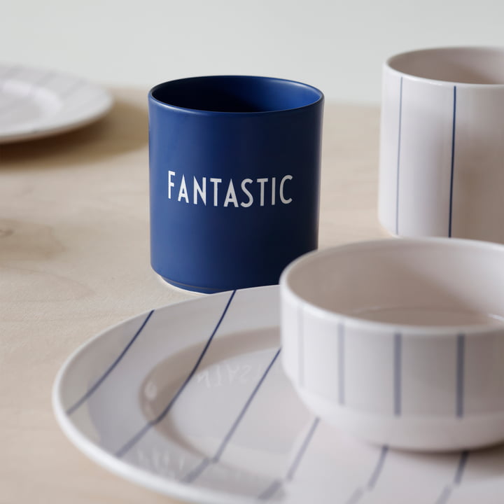 Design Letters - AJ Favourite Porzellan Becher, Fantastic / midnight blue