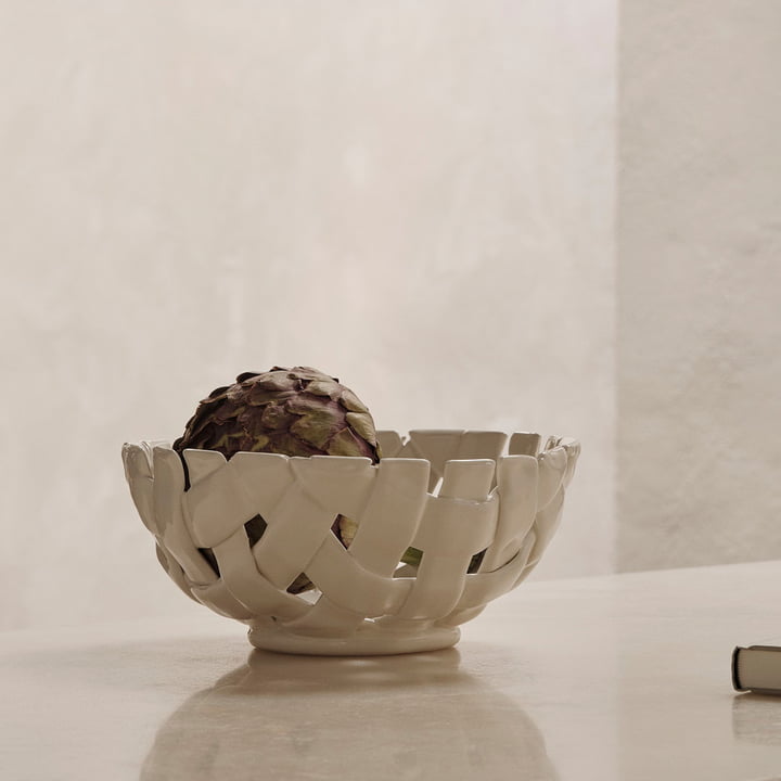 Ferm Living - Plait Schale, Ø 24 cm, off-white
