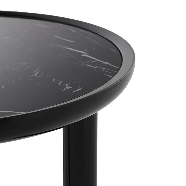 Kartell - K-Top Beistelltisch, H 50 cm / Ø 60 cm, schwarz Marquina / schwarz