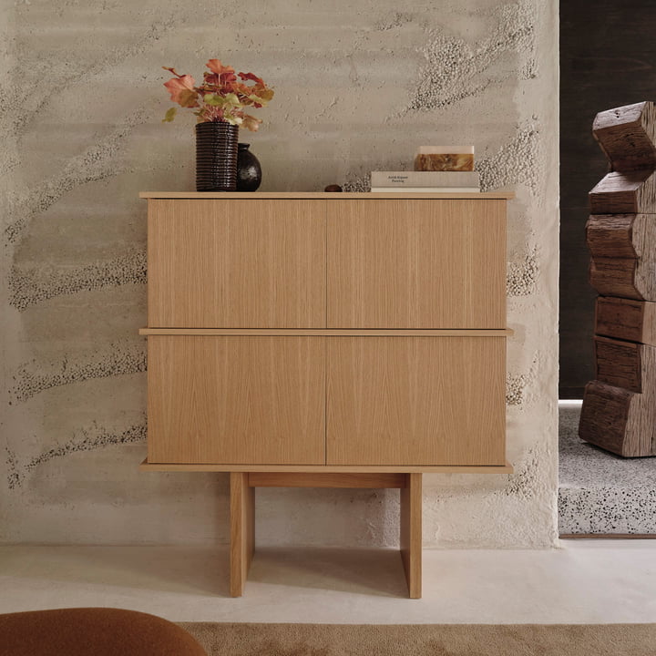 ferm Living - Stilt Double Sideboard, Eiche natur