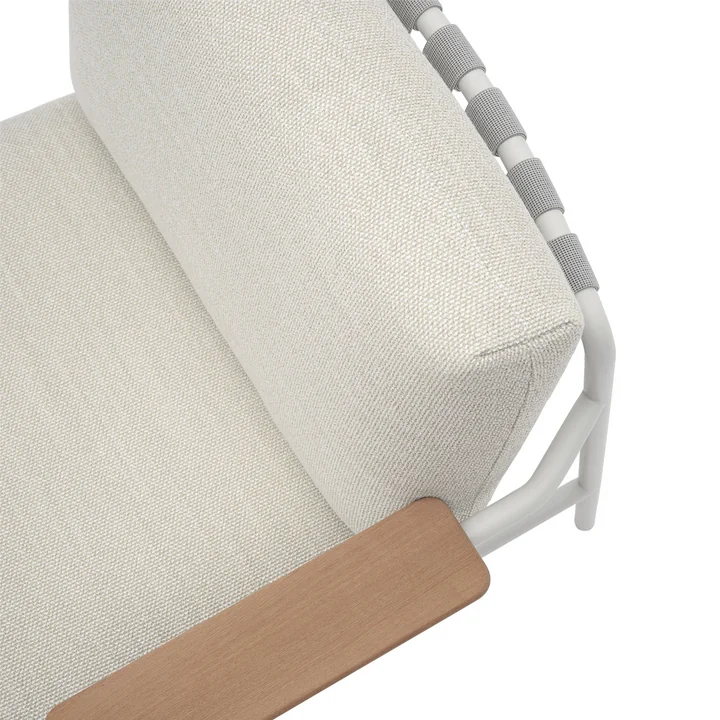 Muuto - Settle Outdoor Lounge Chair, grau / grau (Stoff Laze 1)