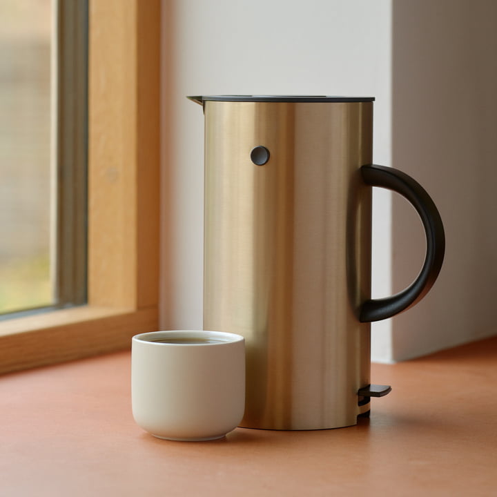 Stelton - EM 77 Wasserkocher 1.5 l, Messing gebürstet (EU)