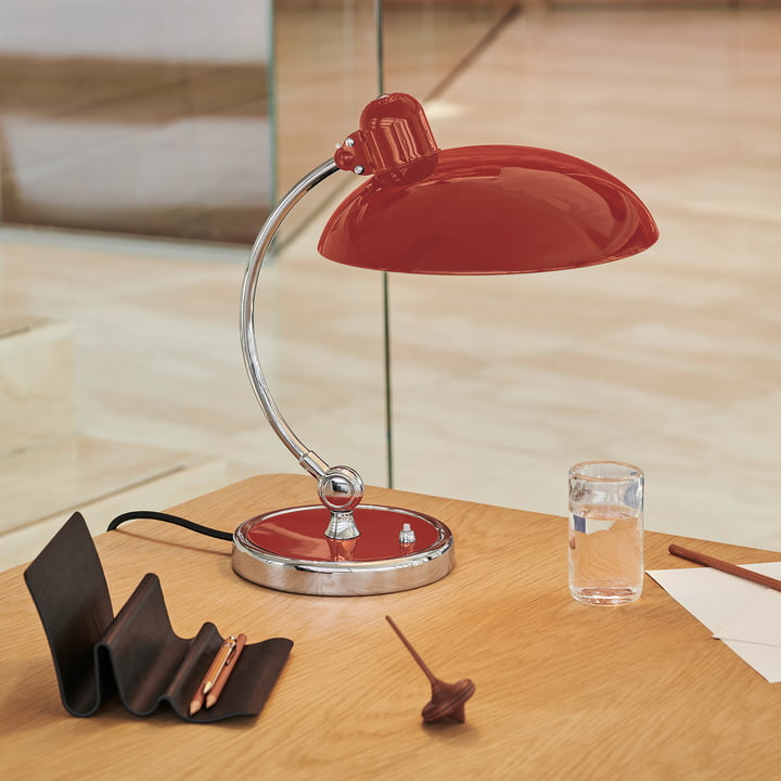 KAISER idell 6631-T Luxus Tischleuchte, venetian red, von Fritz Hansen