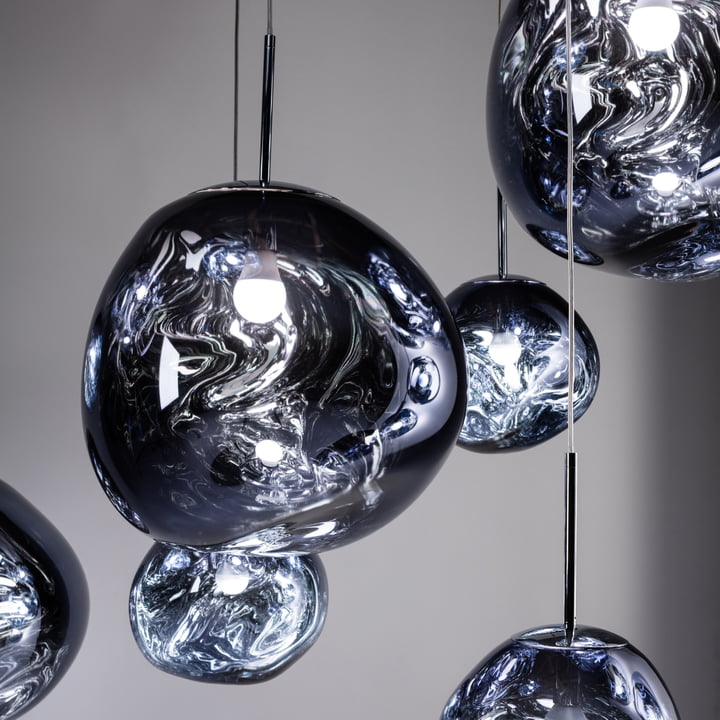 Tom Dixon - Melt LED-Pendelleuchte, smoke