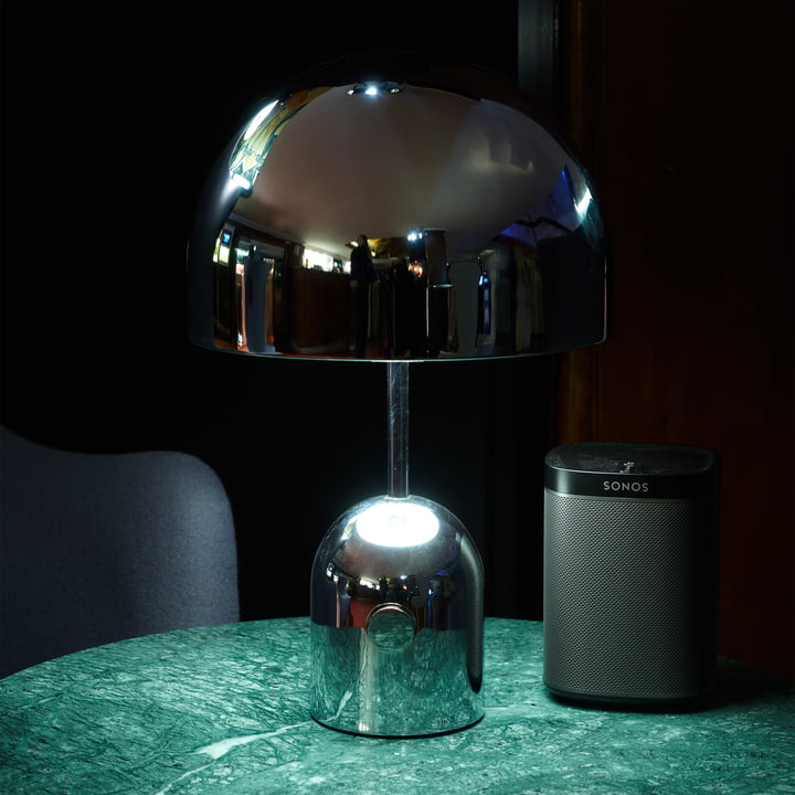 Tom Dixon - Bell LED Tischleuchte, silber