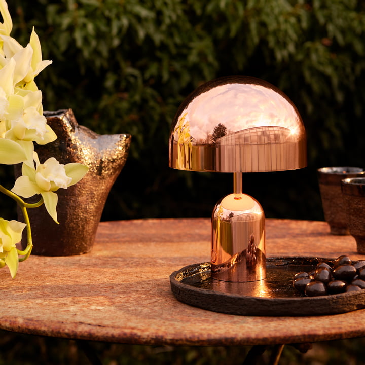 Tom Dixon - Bell LED Tischleuchte mit Akku, kupfer