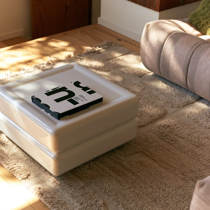 HKliving - Space Couchtisch, 60 x 60 cm, weiß