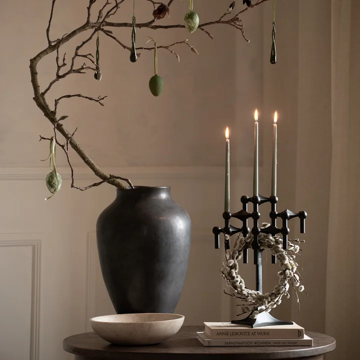 Stoff Nagel - Kerzenständer