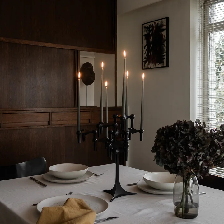 Stoff Nagel - Kerzenständer