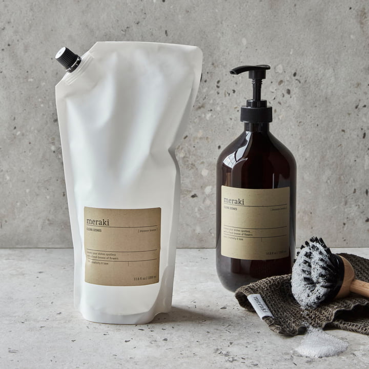 Meraki - Spülmittel, Blossom Breeze, 1000 ml, Nachfüllbeutel 