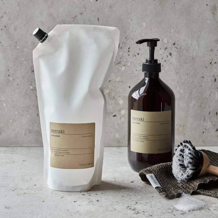 Meraki - Spülmittel, Blossom Breeze, 1000 ml, Nachfüllbeutel 