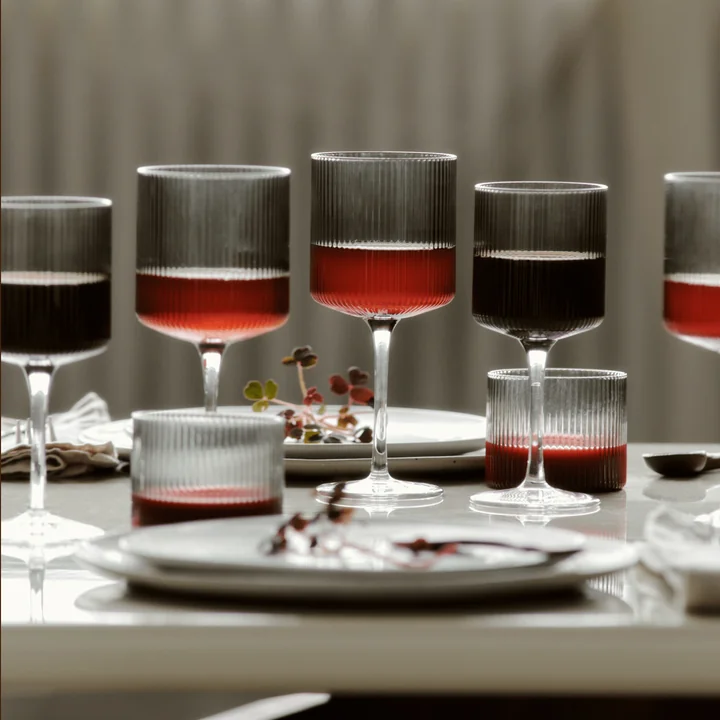 Ferm Living - Ripple Weinglas