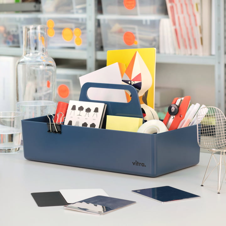 Vitra - Storage Toolbox recycled, meerblau