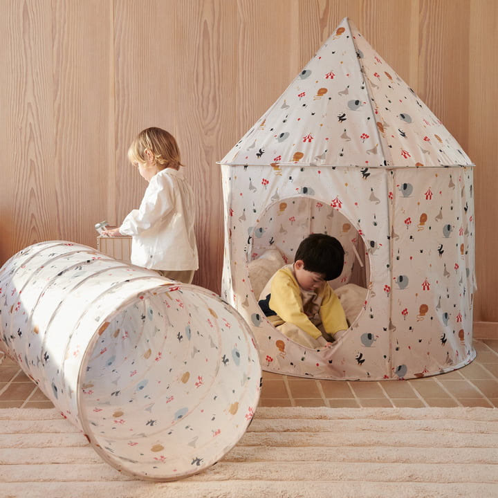 LIEWOOD - Emmanuel Pop Up Tunnel, Oaks Pop Up Spielzelt, Circus, sandy