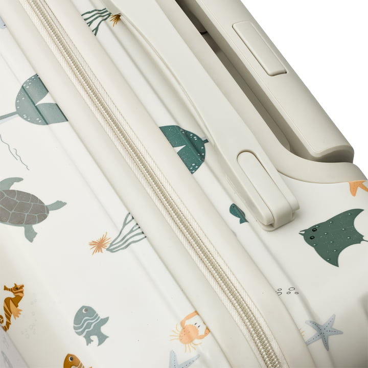 LIEWOOD - Hollie Hardcase Koffer, 40,5 x 40,5 cm, Sea Creature / sandy