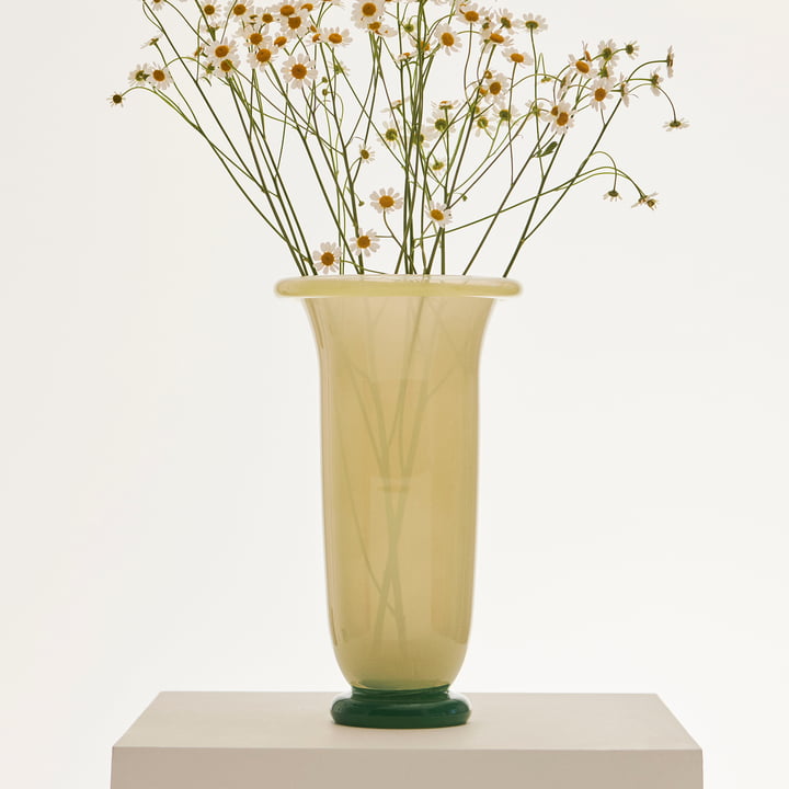 Hay - Empire Vase, large, sand / lemon / grün