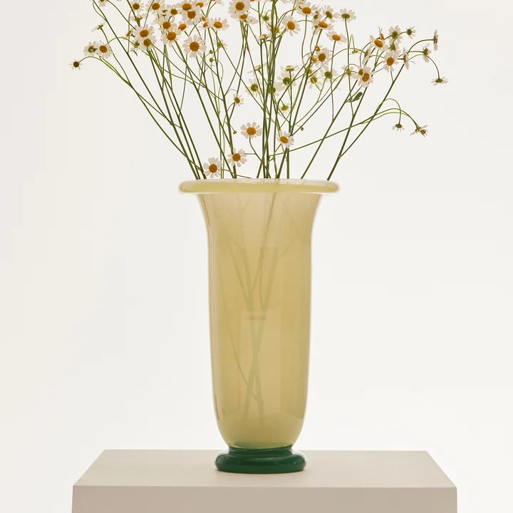 HAY - Empire Vase, large, sand / lemon / grün