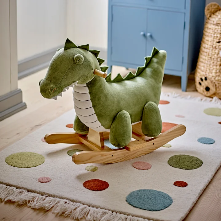 Bloomingville Mini - Arni Schaukelspielzeug, Krokodil, grün