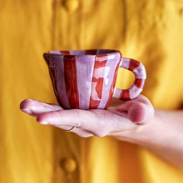 Bloomingville Mini - Nini Tasse, rosa / rot