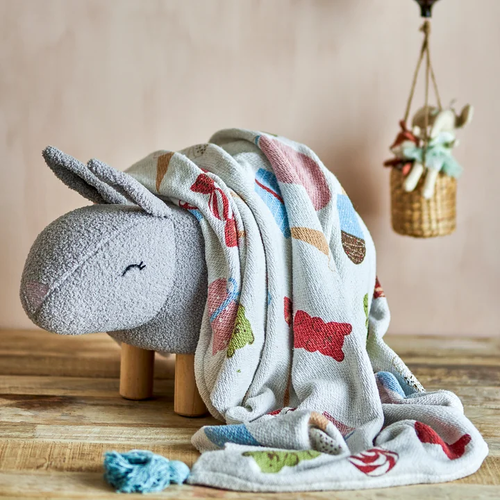 Bloomingville Mini - Percey Hocker, Hase und Sweets Decke