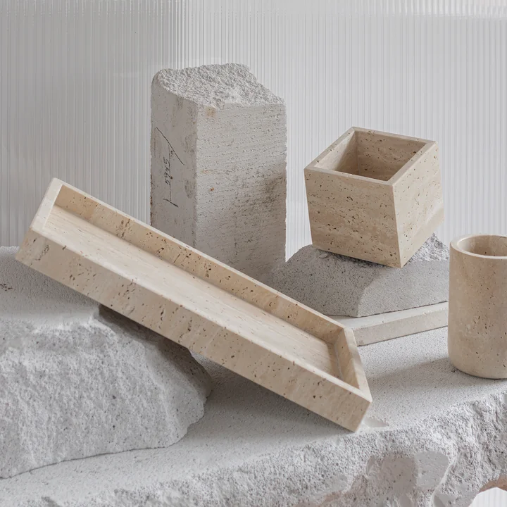 Mette Ditmer - Travertine Cube, leinen