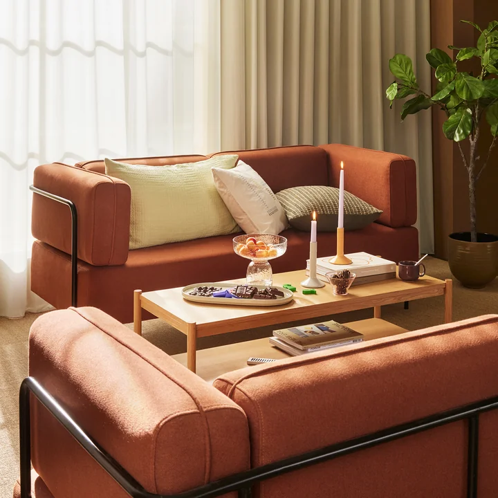 Hübsch Interior - Seize Couchtisch 120 x 51 cm, Eiche