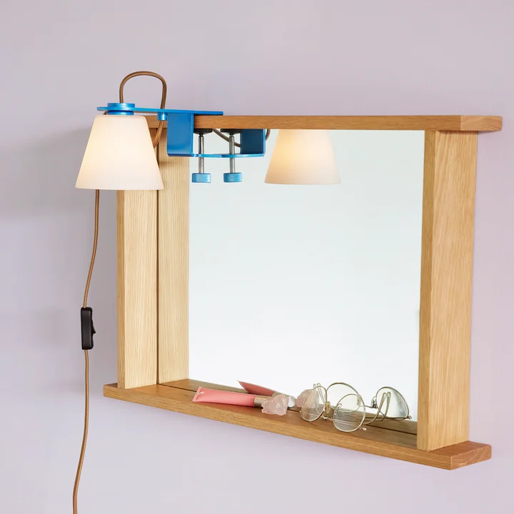 Hübsch Interior - Forma Wandspiegel 60 x 40 cm, Rahmen Eiche