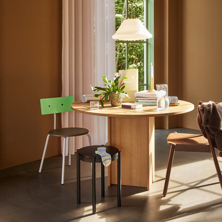 Hübsch Interior - Straight Esstisch, Ø 120 cm, Eiche