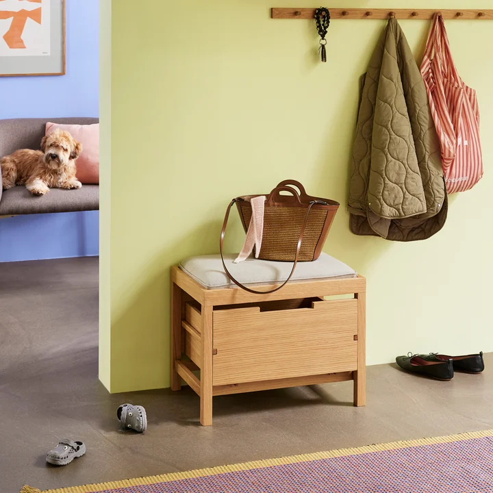 Hübsch Interior - Bifi Bank, Eiche / sand