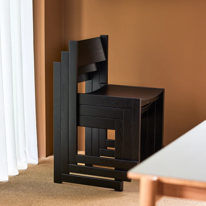 Hübsch Interior - Forma Esszimmerstuhl, Eiche schwarz