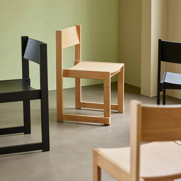 Hübsch Interior - Forma Esszimmerstuhl, Eiche schwarz