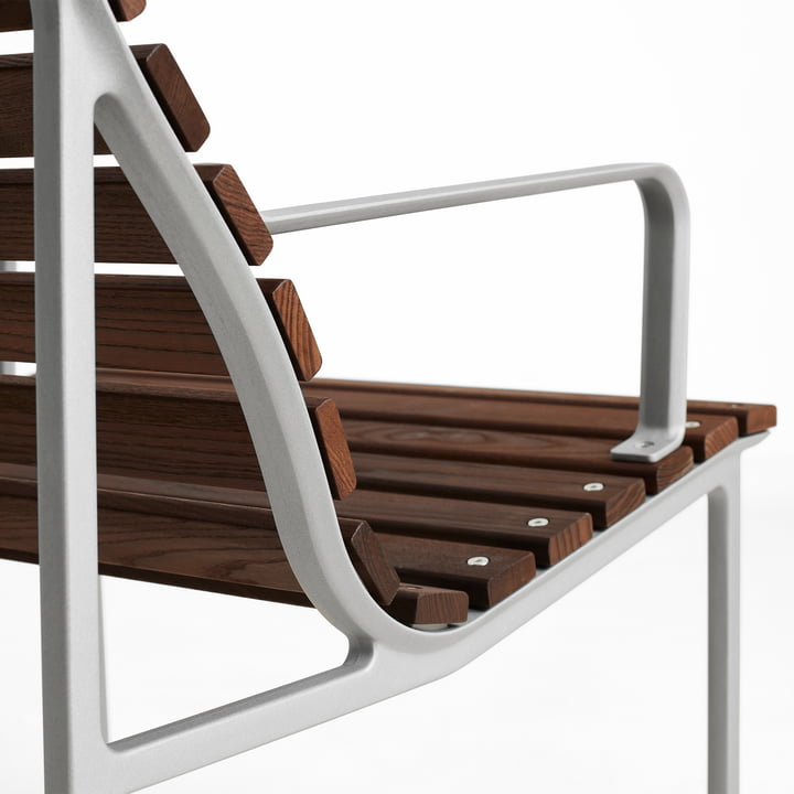 Hay - Traverse Lounge Armlehnstuhl, aluminium / Esche geölt