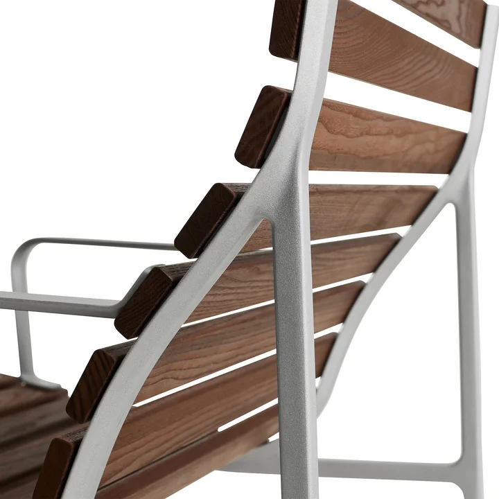 HAY - Traverse Lounge Armlehnstuhl, aluminium / Esche geölt