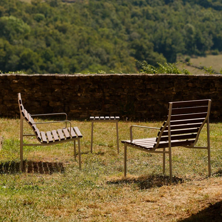 HAY - Traverse Lounge Armlehnstuhl, aluminium / Esche geölt