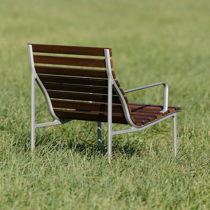 Hay - Traverse Lounge Armlehnstuhl, aluminium / Esche geölt