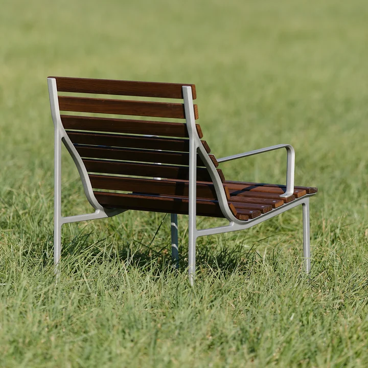 HAY - Traverse Lounge Armlehnstuhl, aluminium / Esche geölt