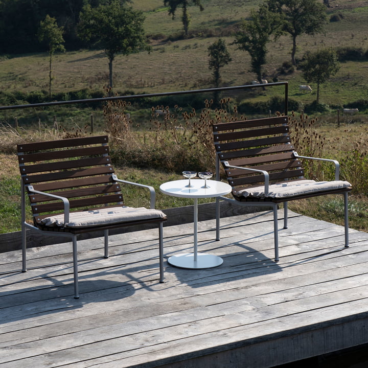 Hay - Traverse Lounge Armlehnstuhl, aluminium / Esche geölt