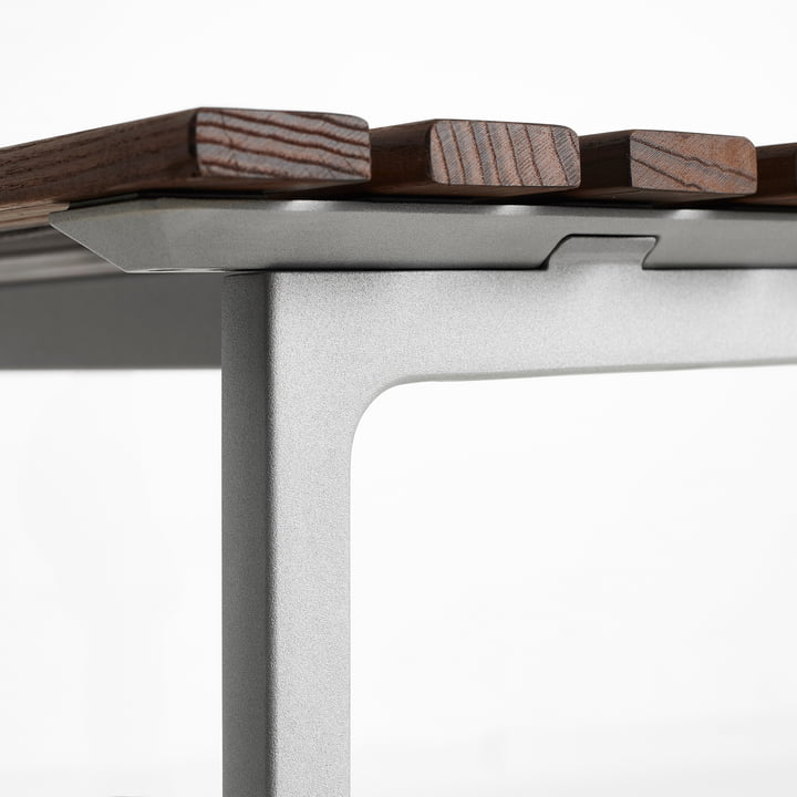 Hay - Traverse Tisch, aluminium / Esche geölt