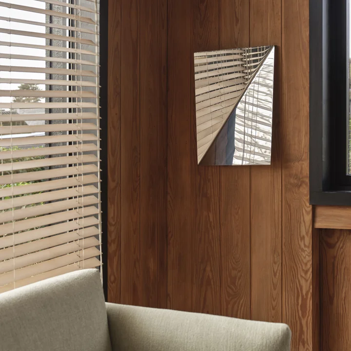 Muuto - Gaze Wandspiegel, Stahl poliert