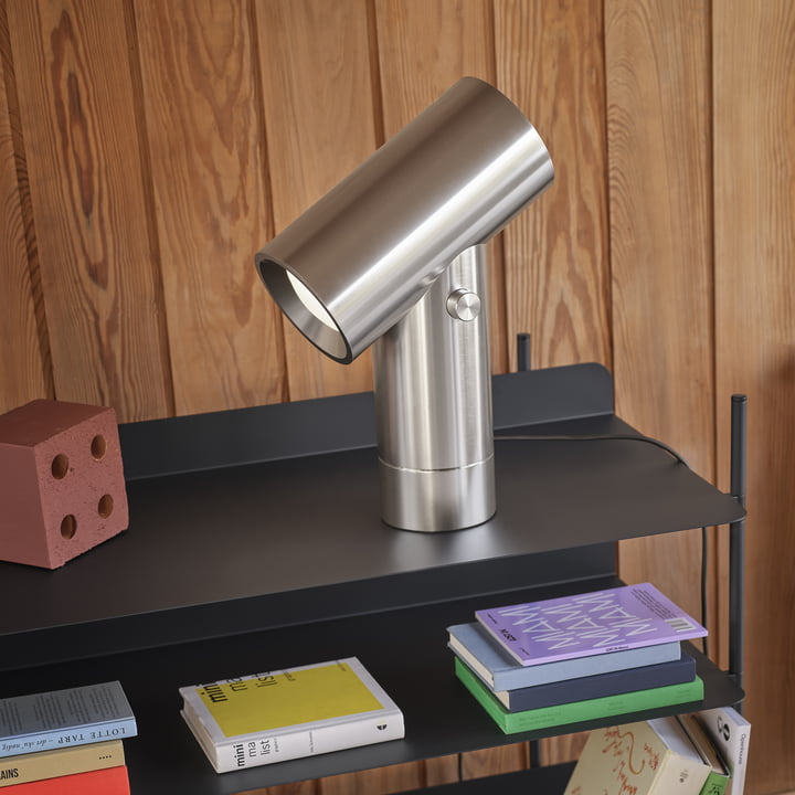 Muuto - Beam LED-Tischleuchte, Aluminium poliert, H 45,4 cm