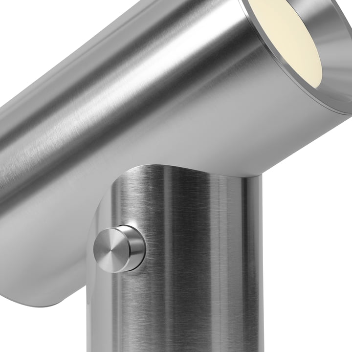 Muuto - Beam LED-Tischleuchte, Aluminium poliert, H 45,4 cm