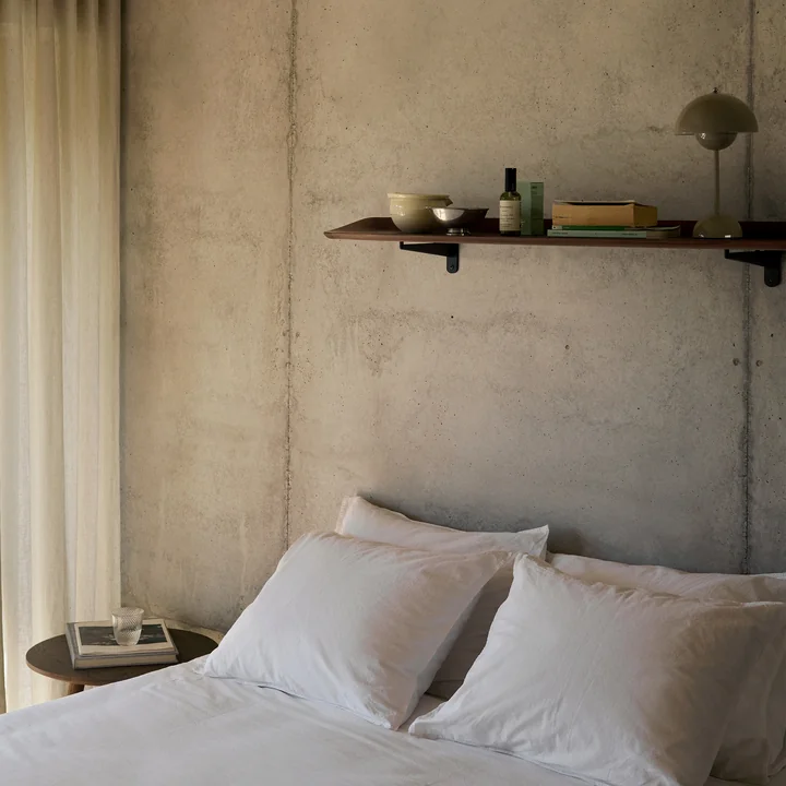 &Tradition - Guild HM15 Wandregal, 120 x 25 cm, schwarz / Walnuss lackiert