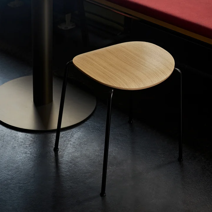 &Tradition - Pavilion AV36 Hocker, H 46 cm, Eiche (Filzgleiter)