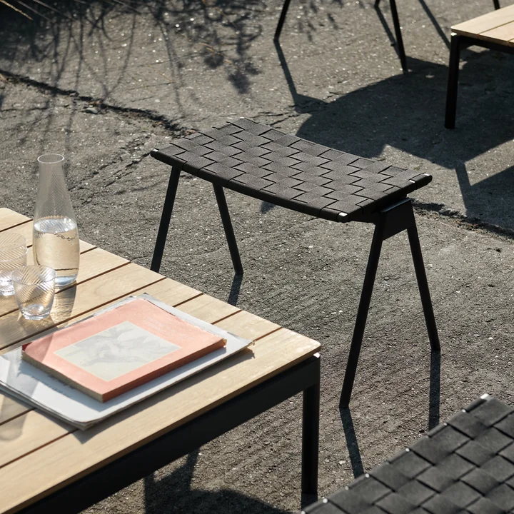 &Tradition - Ville AV46 Outdoor Fußhocker, warm black