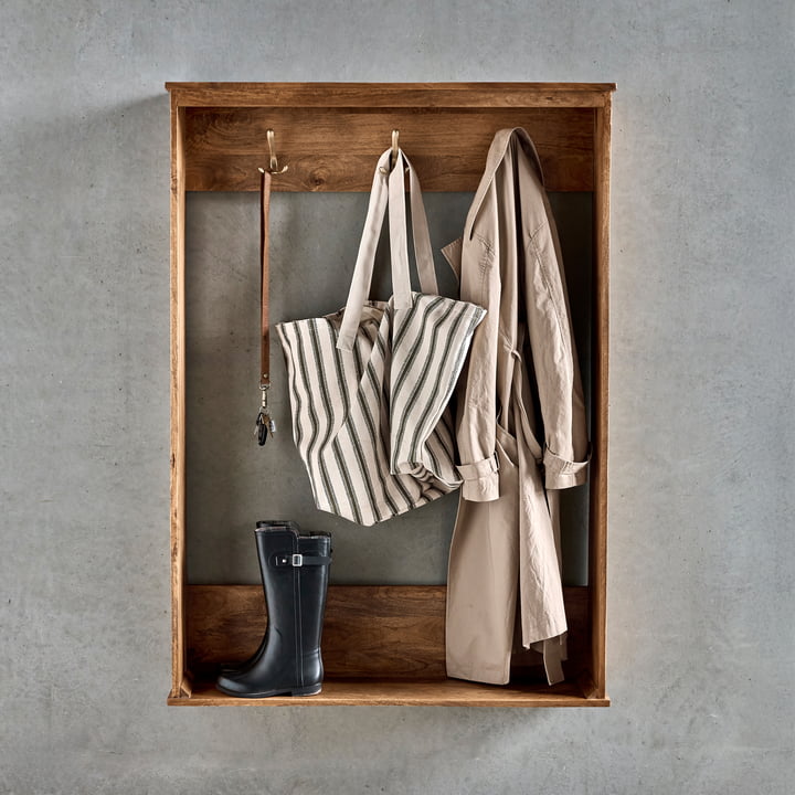 House Doctor - Balance Wandgarderobe, 100 x 141 cm, antique brown