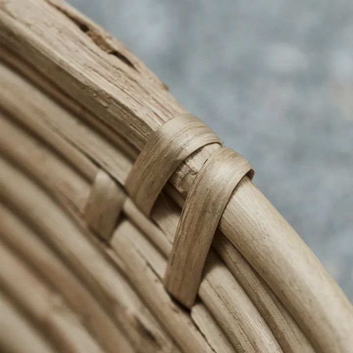 House Doctor - Conical Aufbewahrungskorb, L 15 x H 5 cm, Rattan