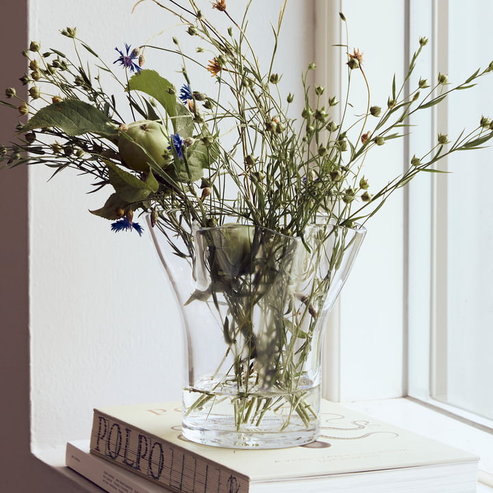 House Doctor - Plis Vase, H 17 cm, klar